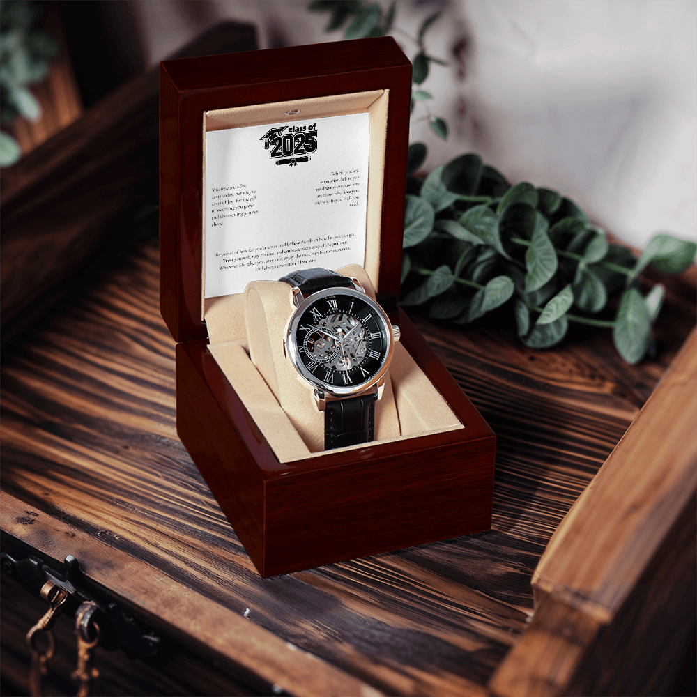 Graduation Men's Openwork Watch