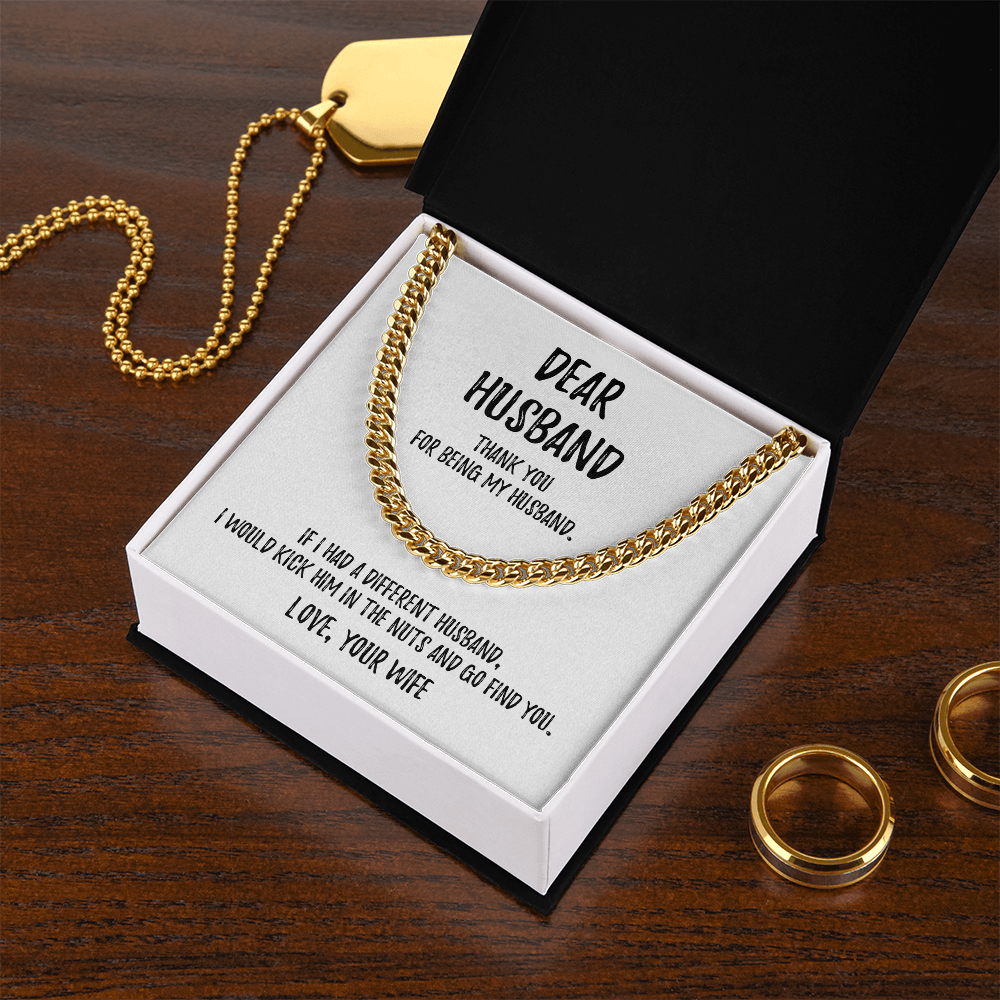 Dear Husband | Cuban Link Chain