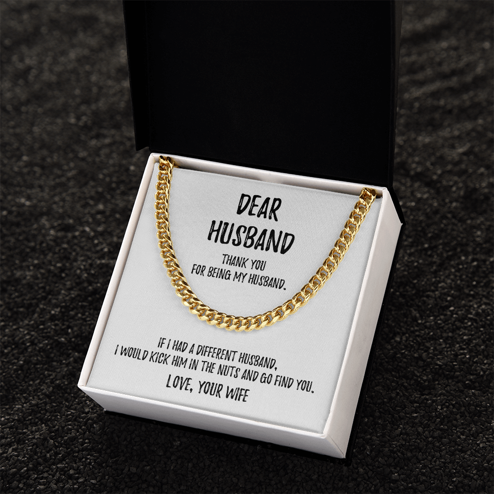 Dear Husband | Cuban Link Chain
