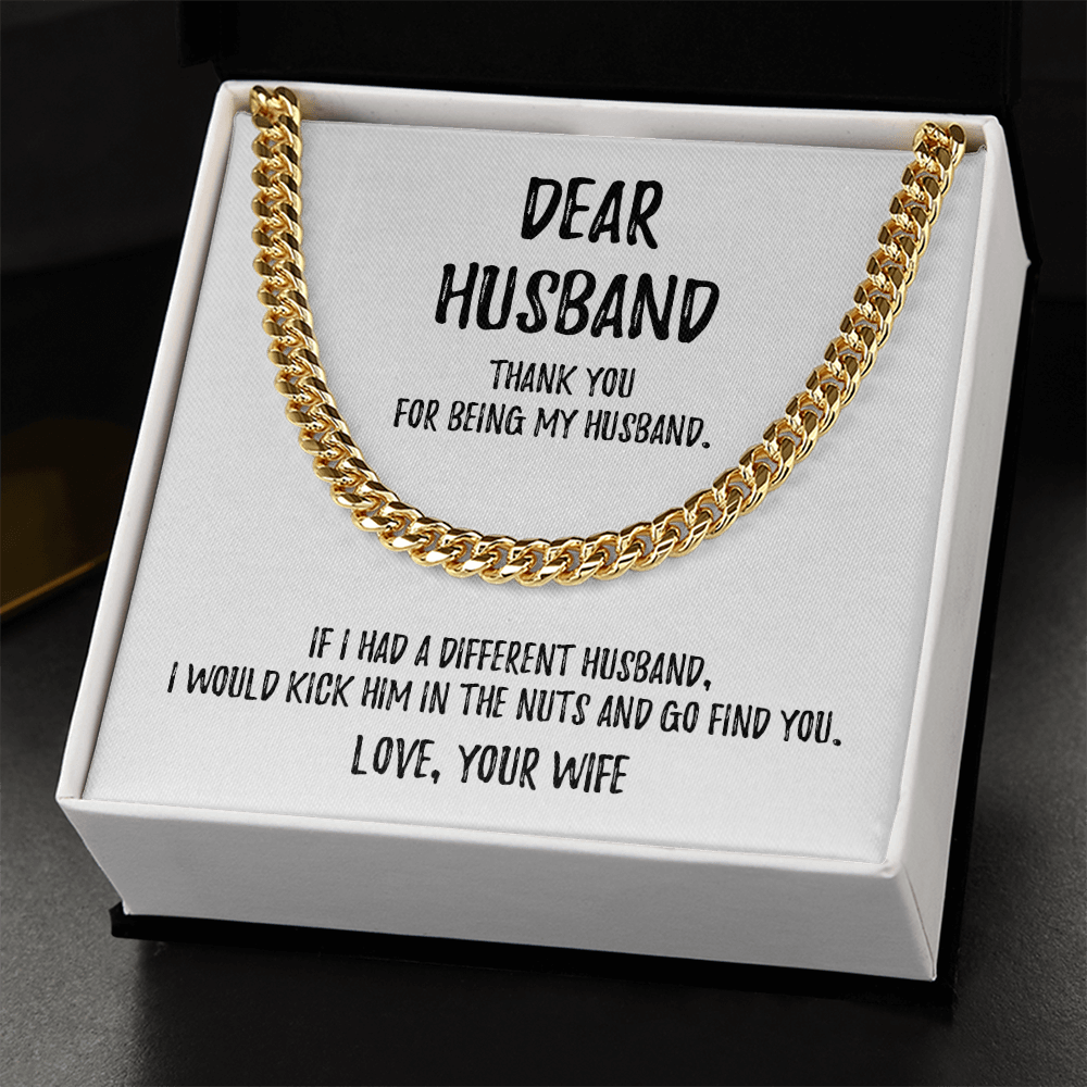 Dear Husband | Cuban Link Chain