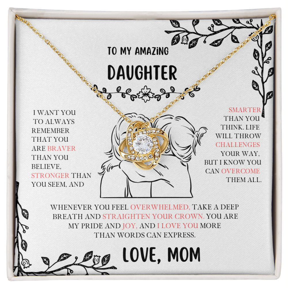 Daughter Love Knot Necklace