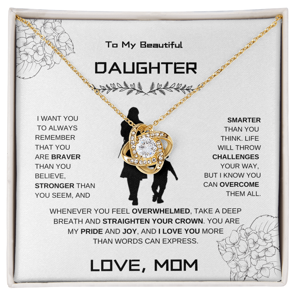 Daughter Love Knot Necklace