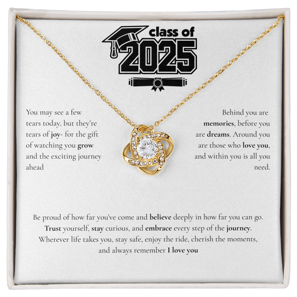 Graduation Love Knot Necklace