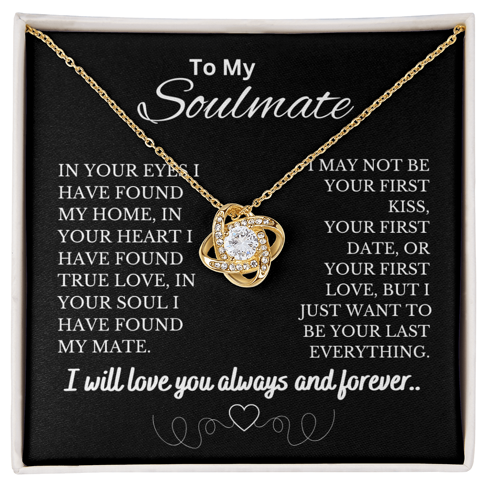 To My Soulmate | Love Knot Necklace