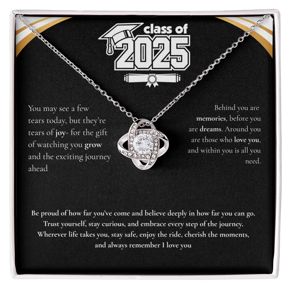 Graduation Love Knot Necklace