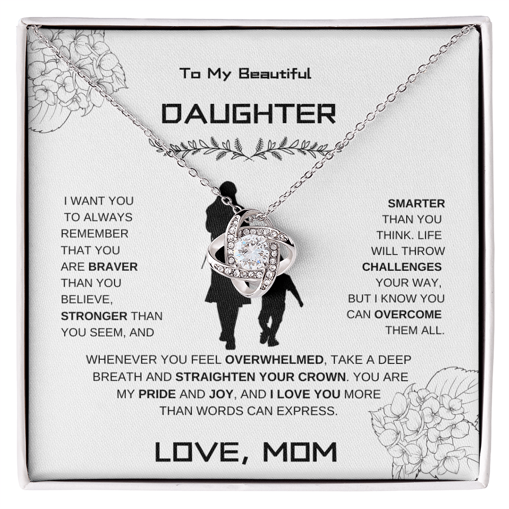 Daughter Love Knot Necklace