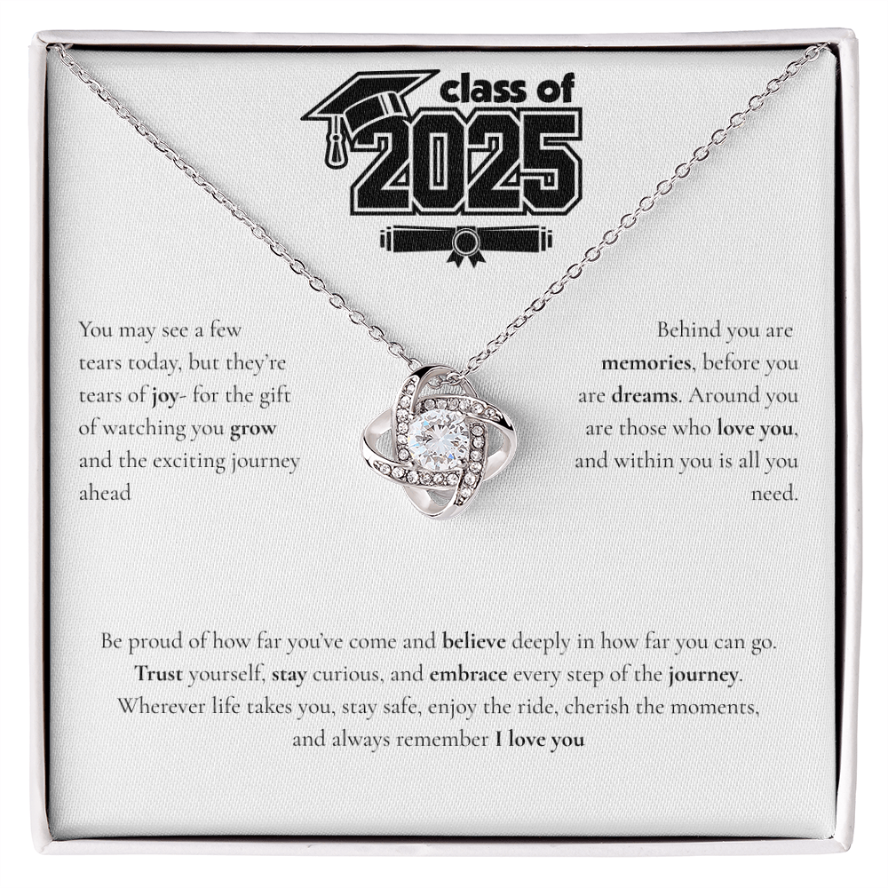 Graduation Love Knot Necklace