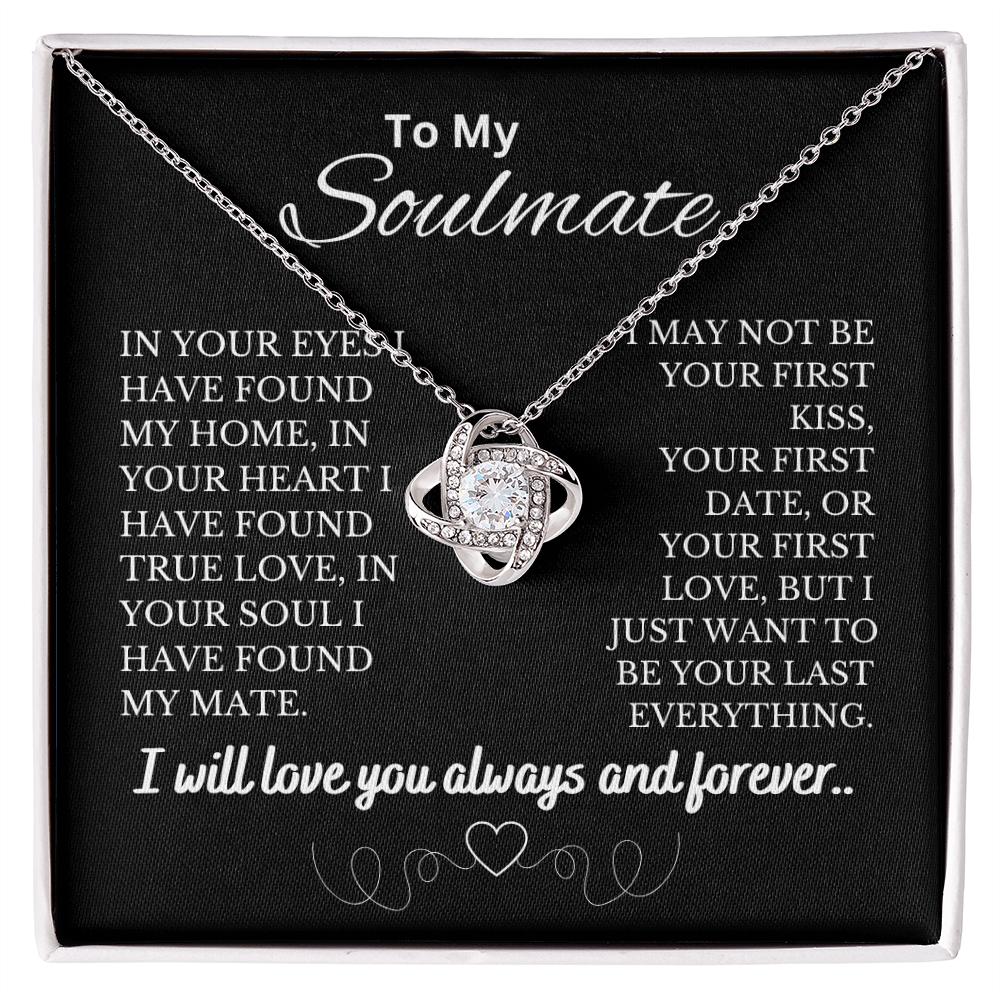 To My Soulmate | Love Knot Necklace