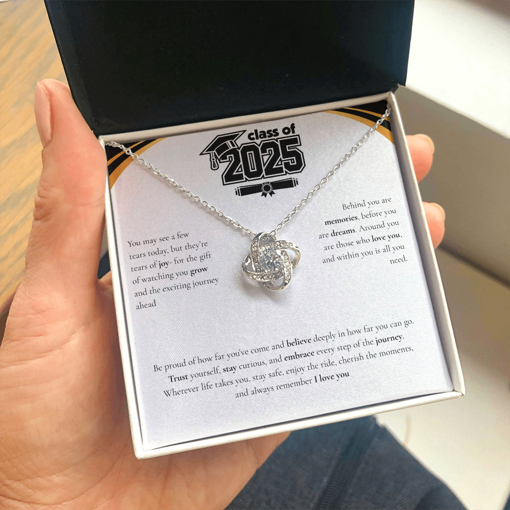 Graduation Love Knot Necklace