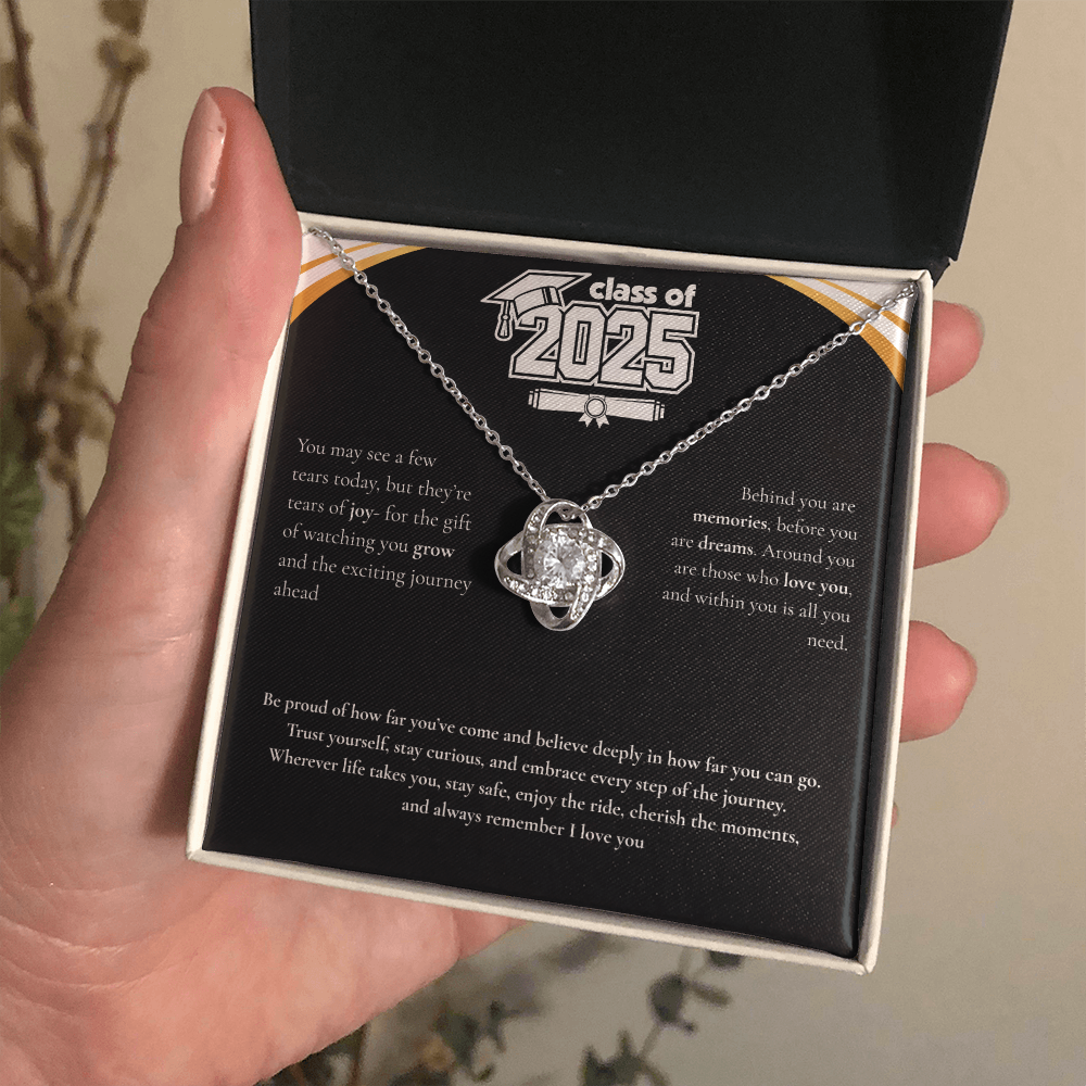 Graduation Love Knot Necklace