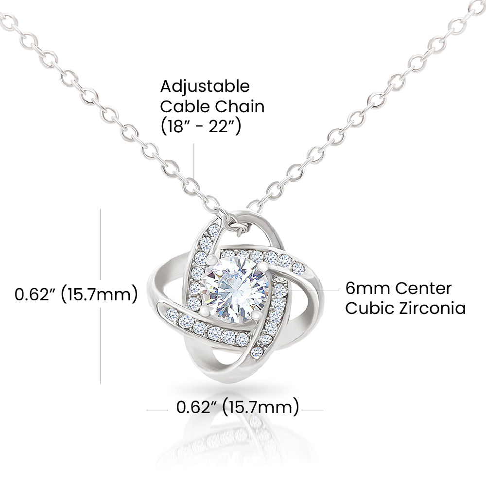 Graduation Love Knot Necklace