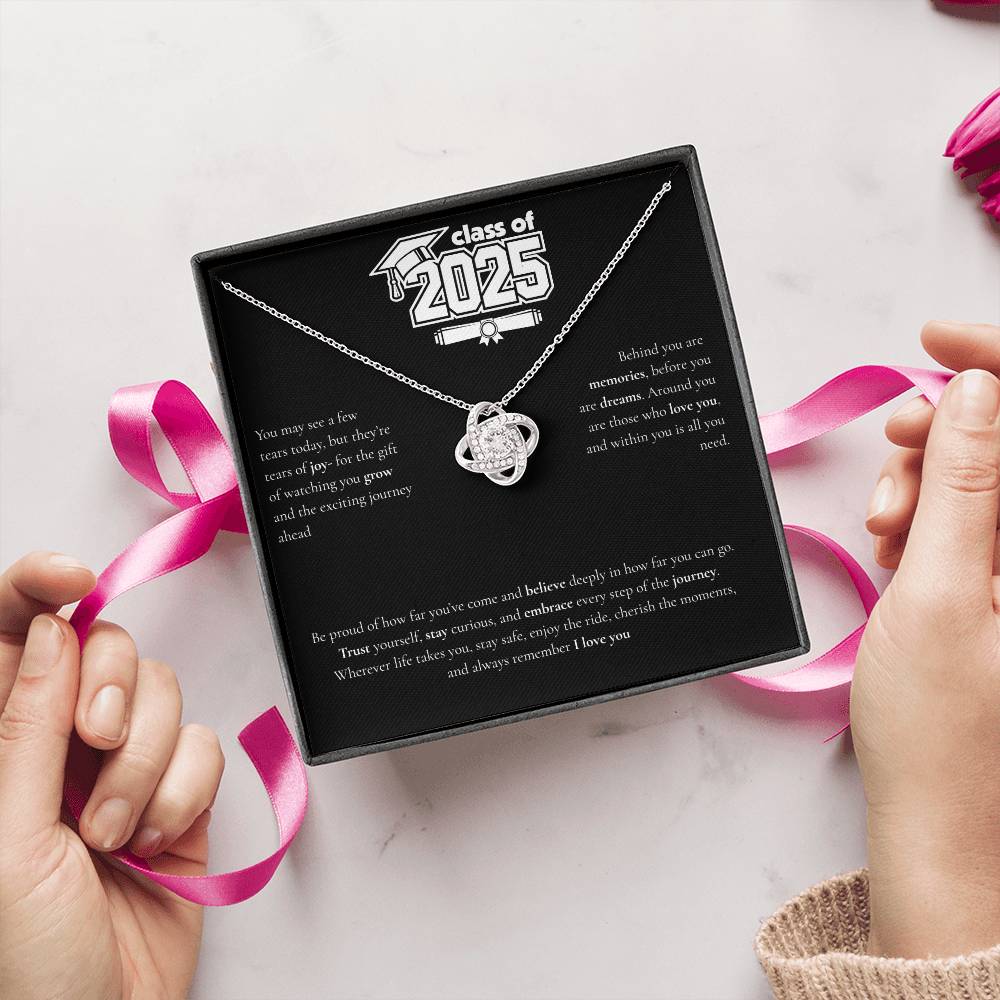 Graduation Love Knot Necklace