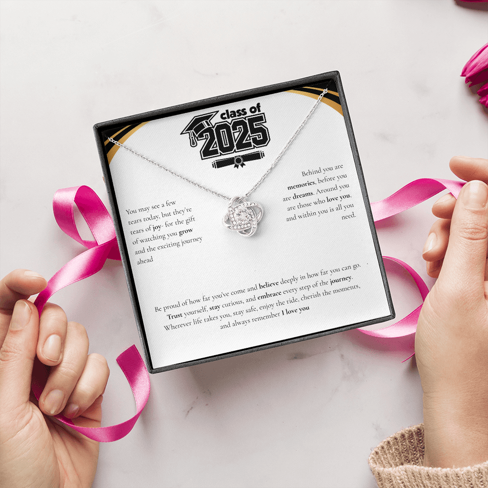 Graduation Love Knot Necklace