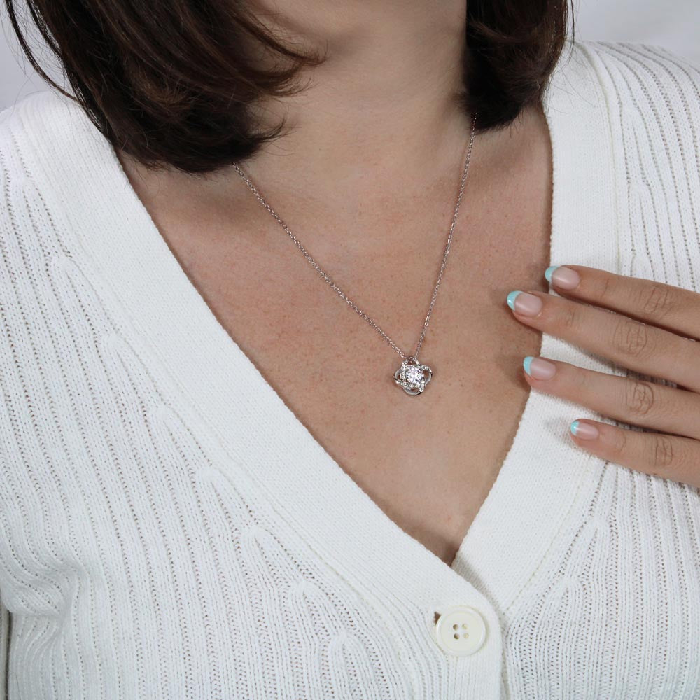 Graduation Love Knot Necklace