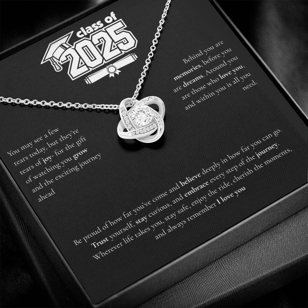 Graduation Love Knot Necklace