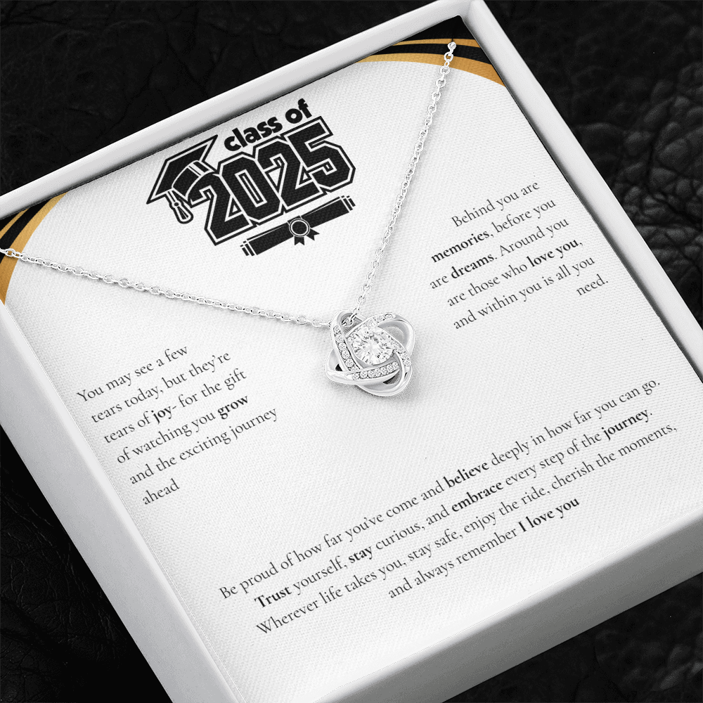 Graduation Love Knot Necklace