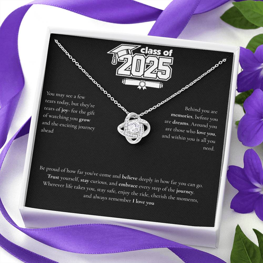 Graduation Love Knot Necklace