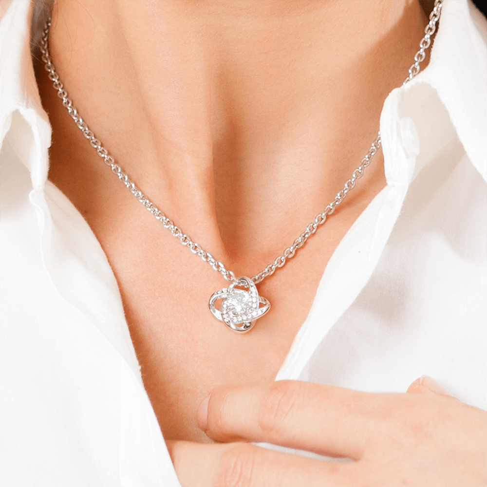 Graduation Love Knot Necklace