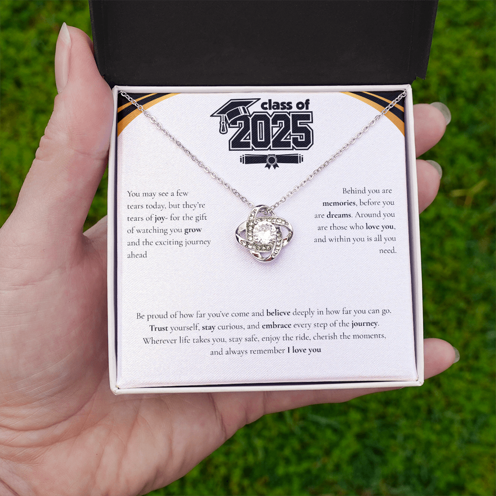 Graduation Love Knot Necklace