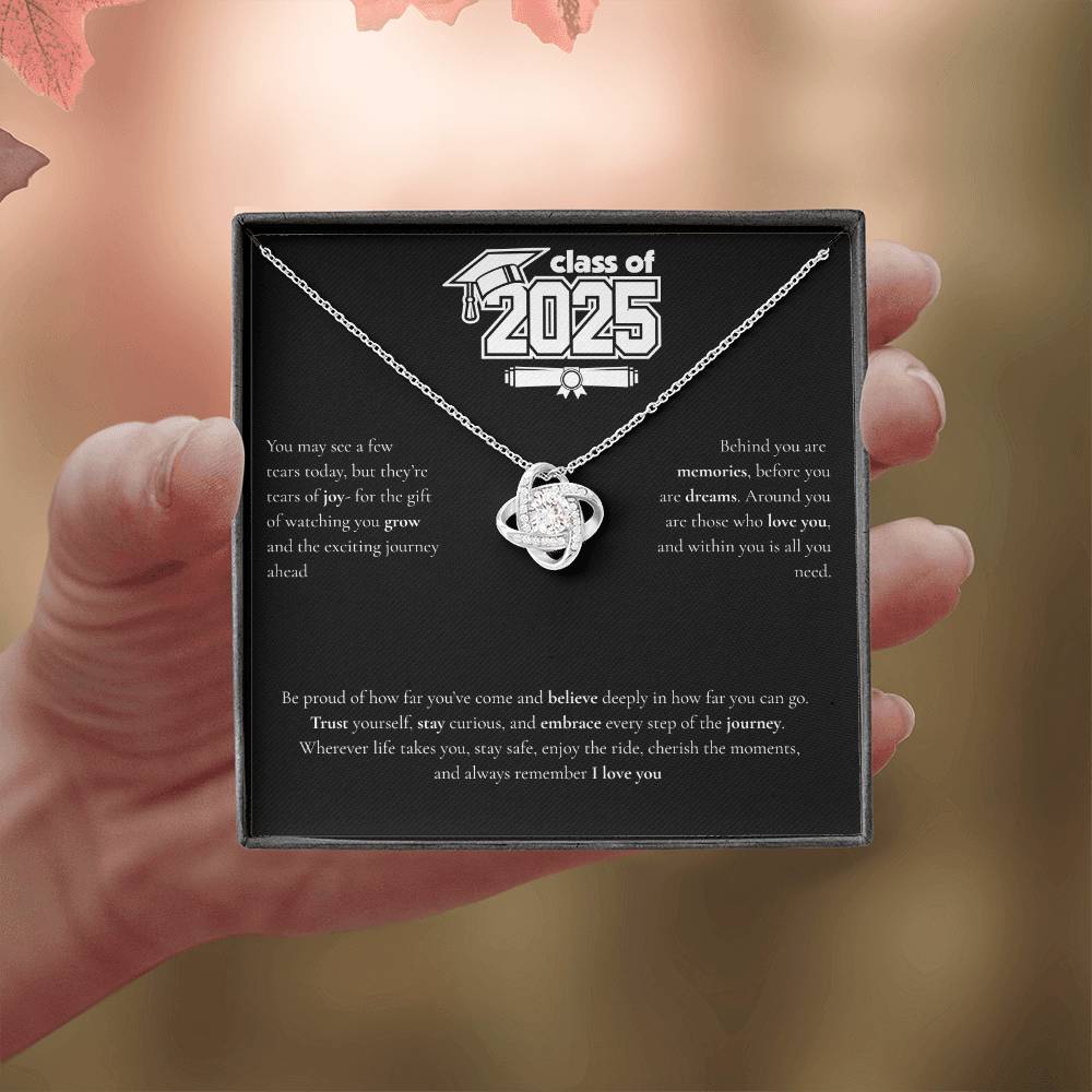 Graduation Love Knot Necklace