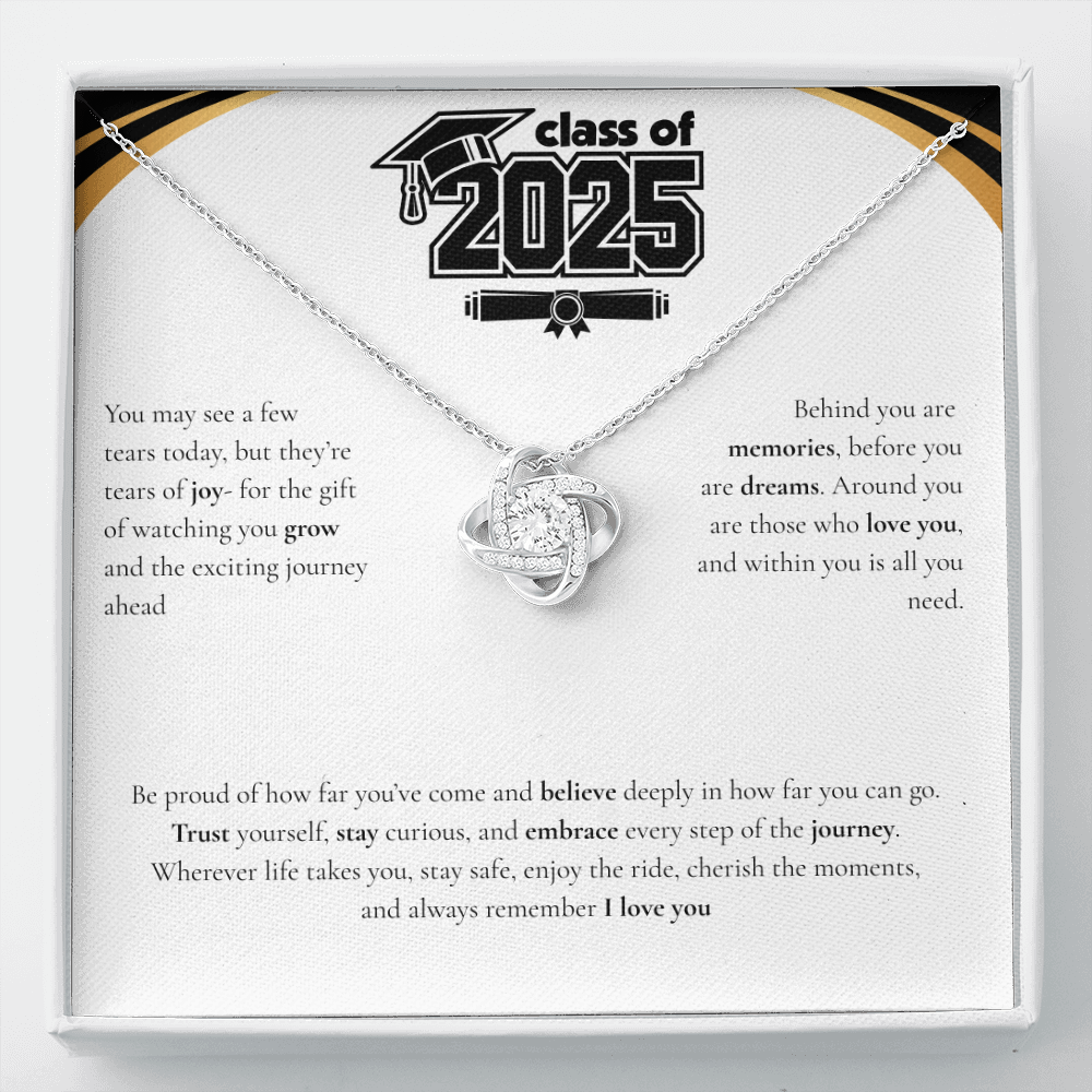 Graduation Love Knot Necklace