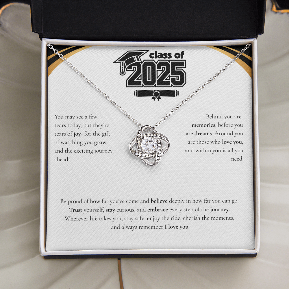Graduation Love Knot Necklace