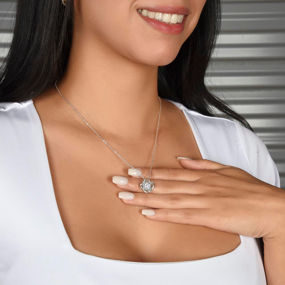 Graduation Love Knot Necklace