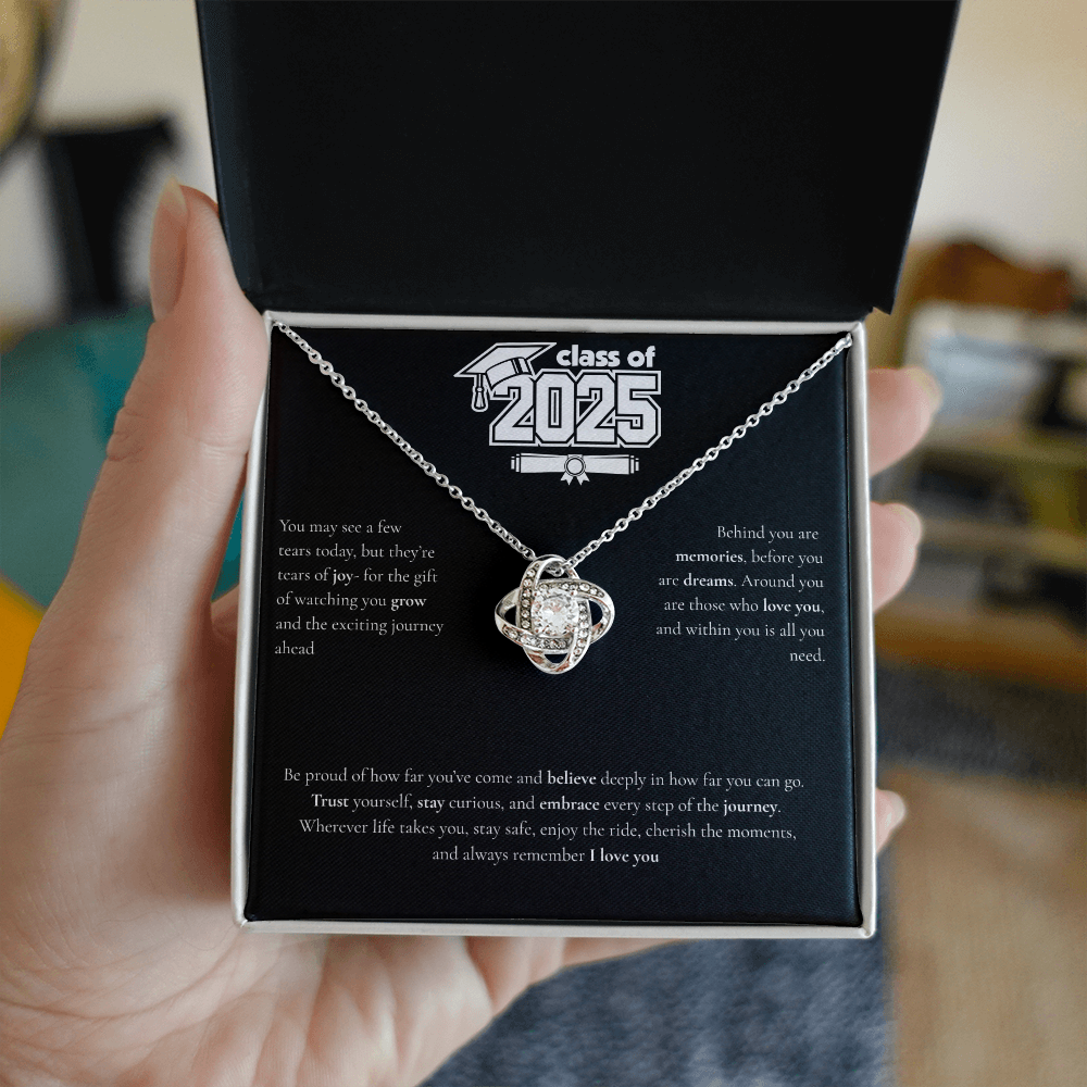 Graduation Love Knot Necklace