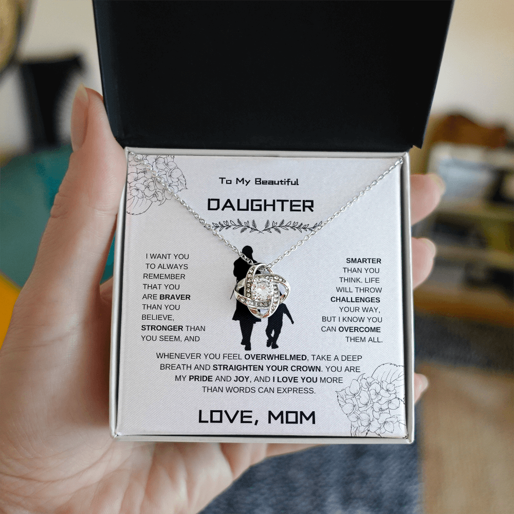 Daughter Love Knot Necklace