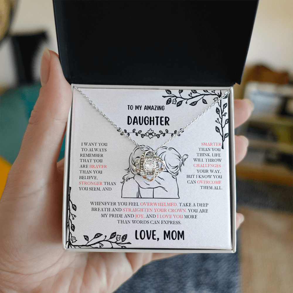 Daughter Love Knot Necklace