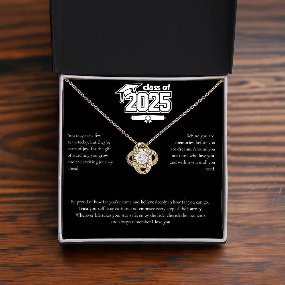 Graduation Love Knot Necklace