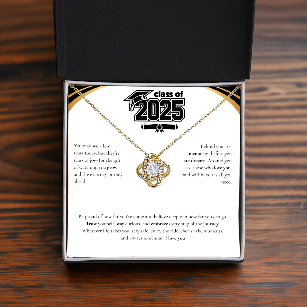 Graduation Love Knot Necklace