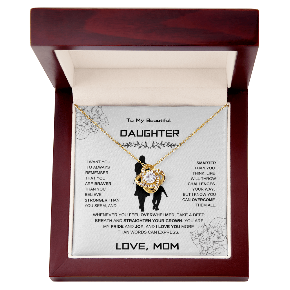 Daughter Love Knot Necklace