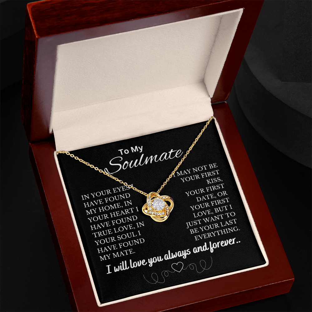 To My Soulmate | Love Knot Necklace