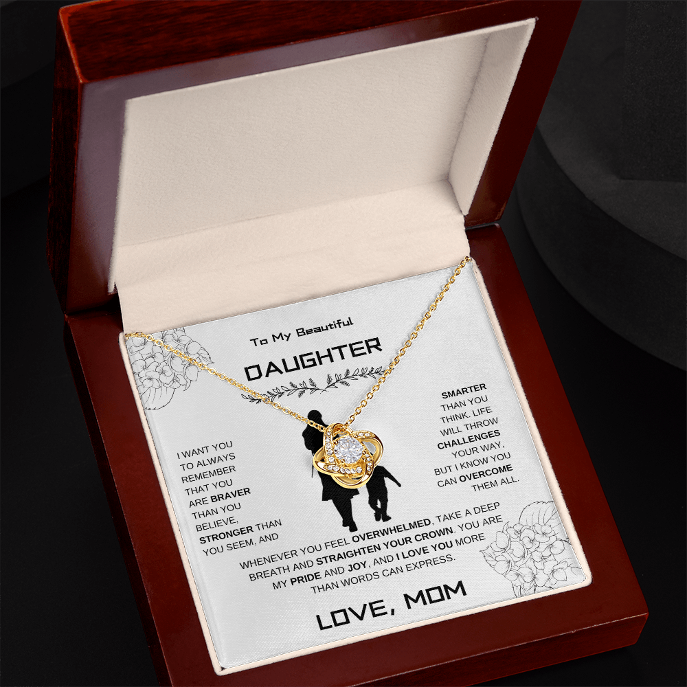 Daughter Love Knot Necklace