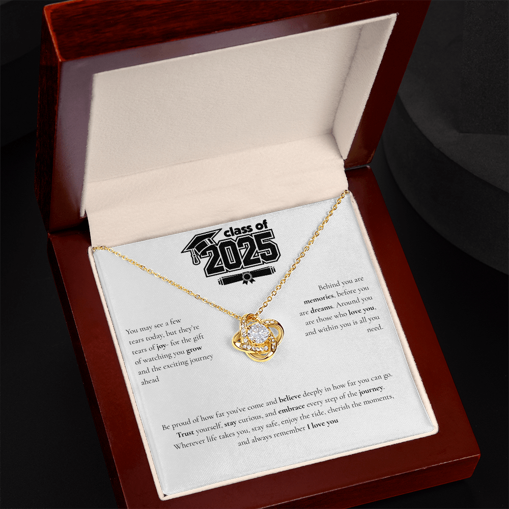 Graduation Love Knot Necklace