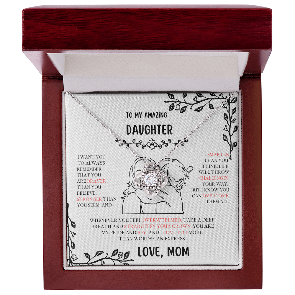 Daughter Love Knot Necklace