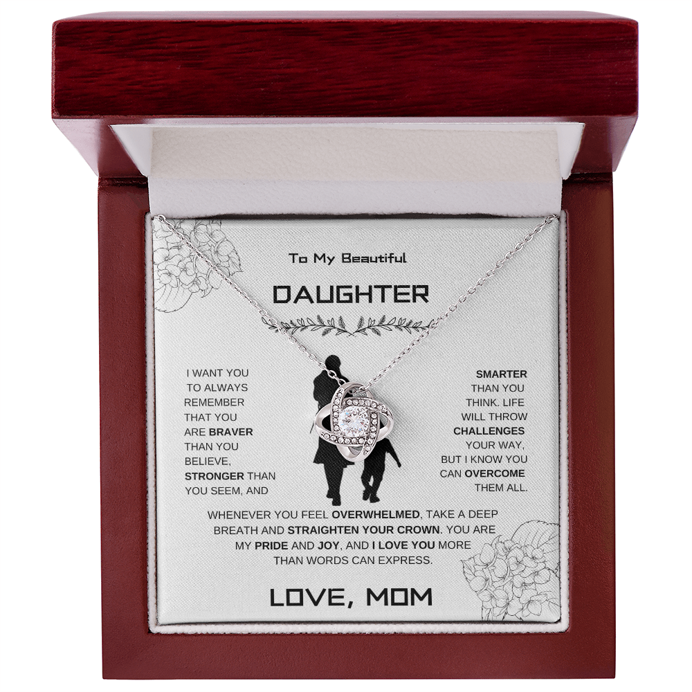 Daughter Love Knot Necklace