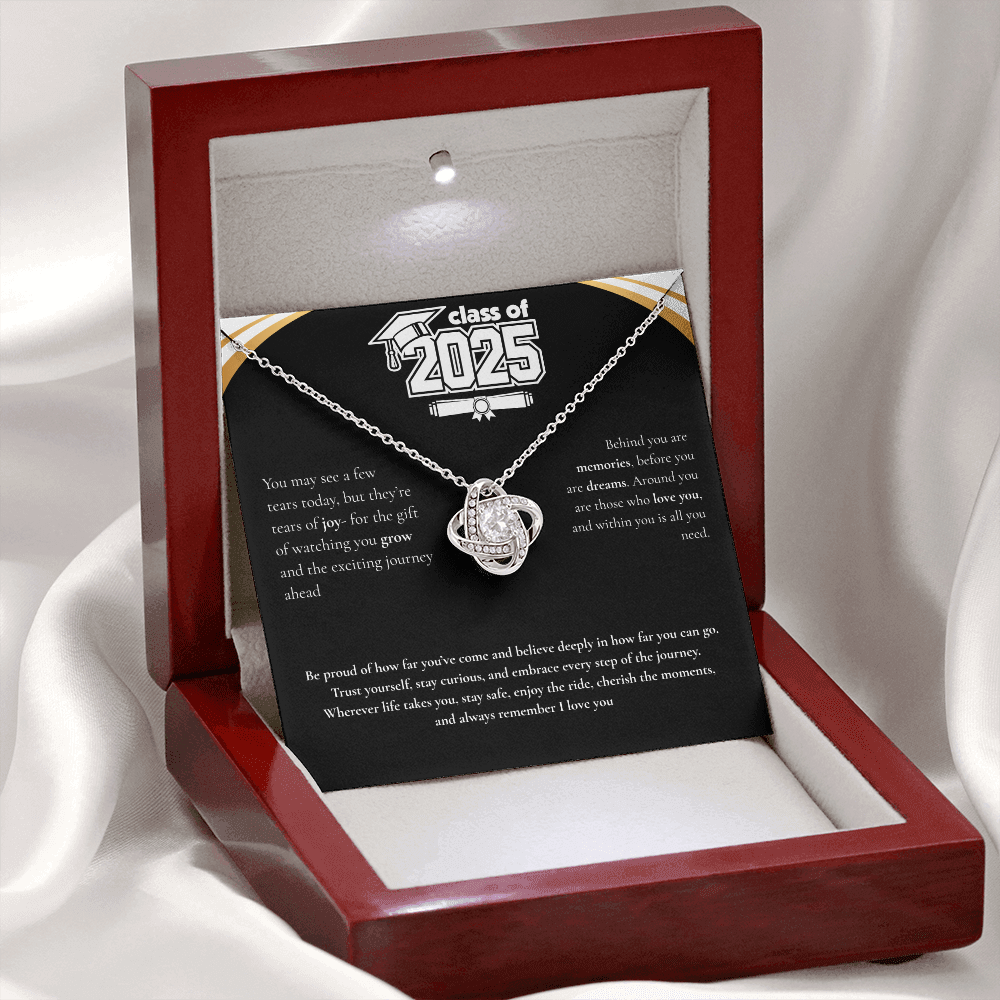 Graduation Love Knot Necklace