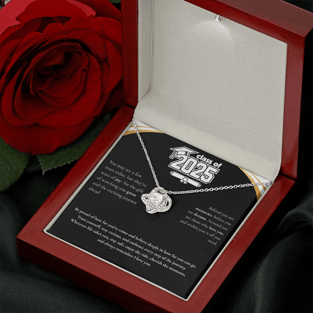 Graduation Love Knot Necklace