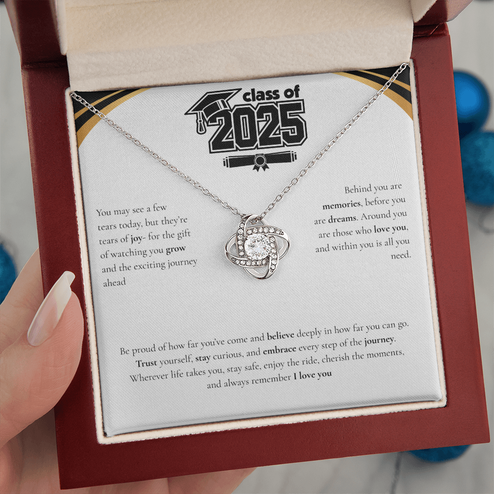 Graduation Love Knot Necklace