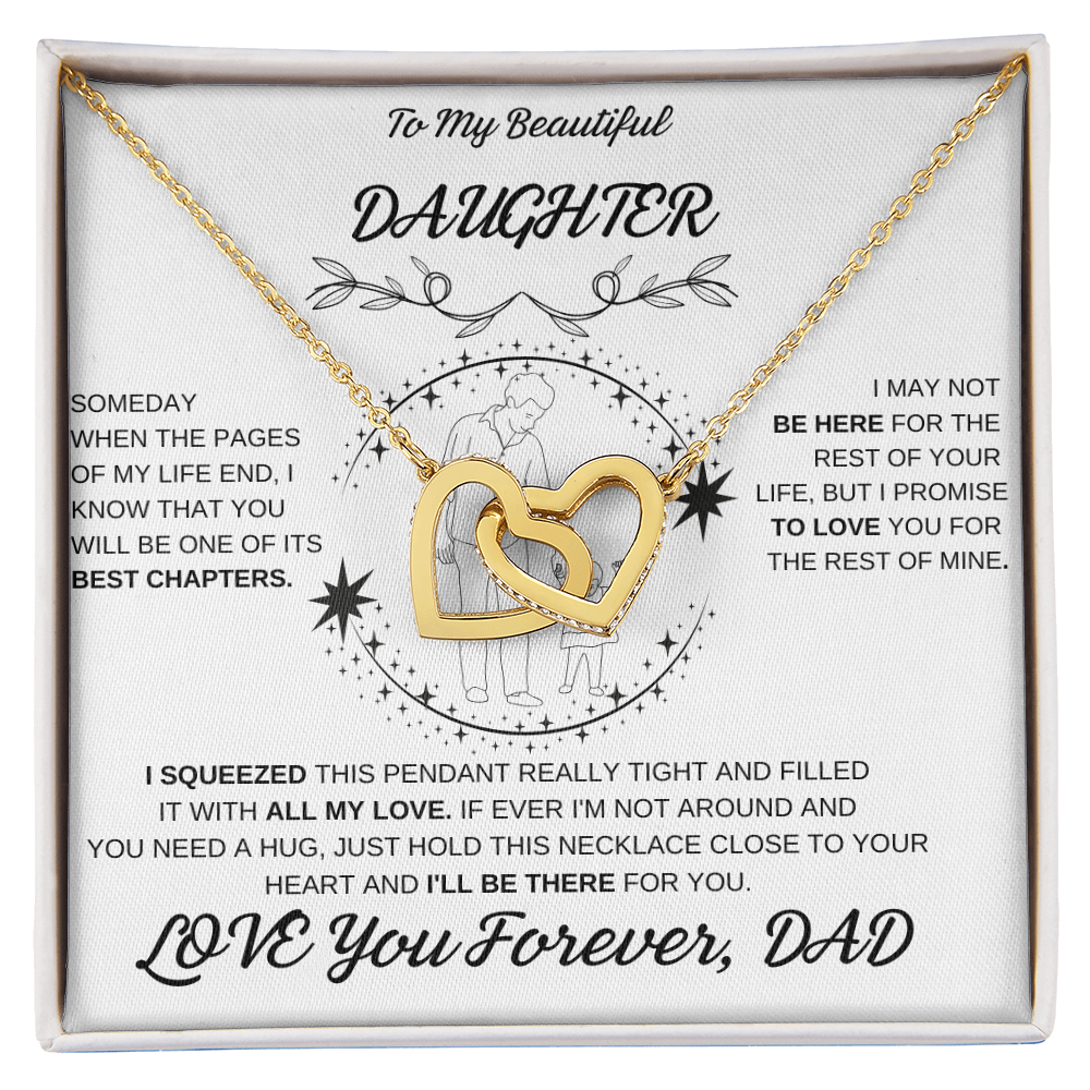 Daughter Interlocking Hearts Necklace
