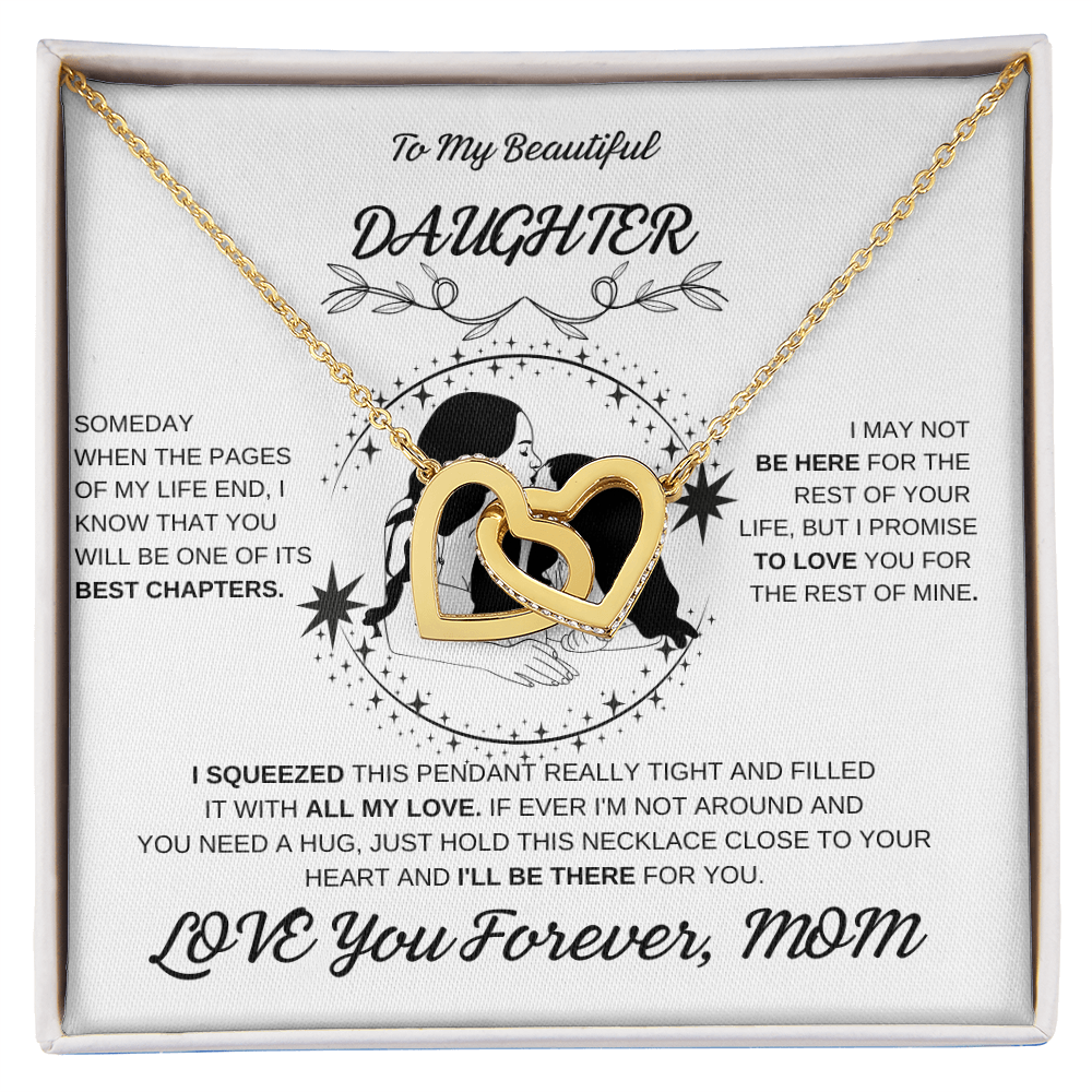 Daughter Interlocking Hearts Necklace