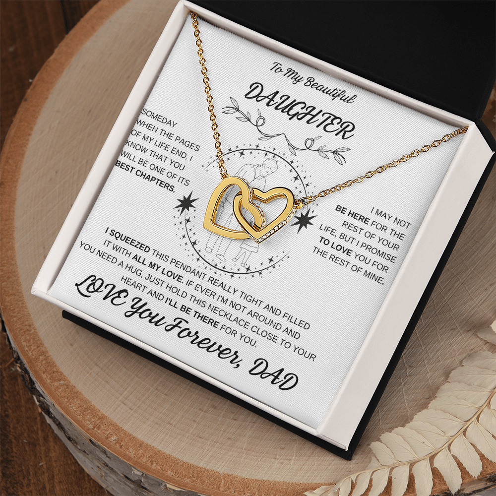 Daughter Interlocking Hearts Necklace