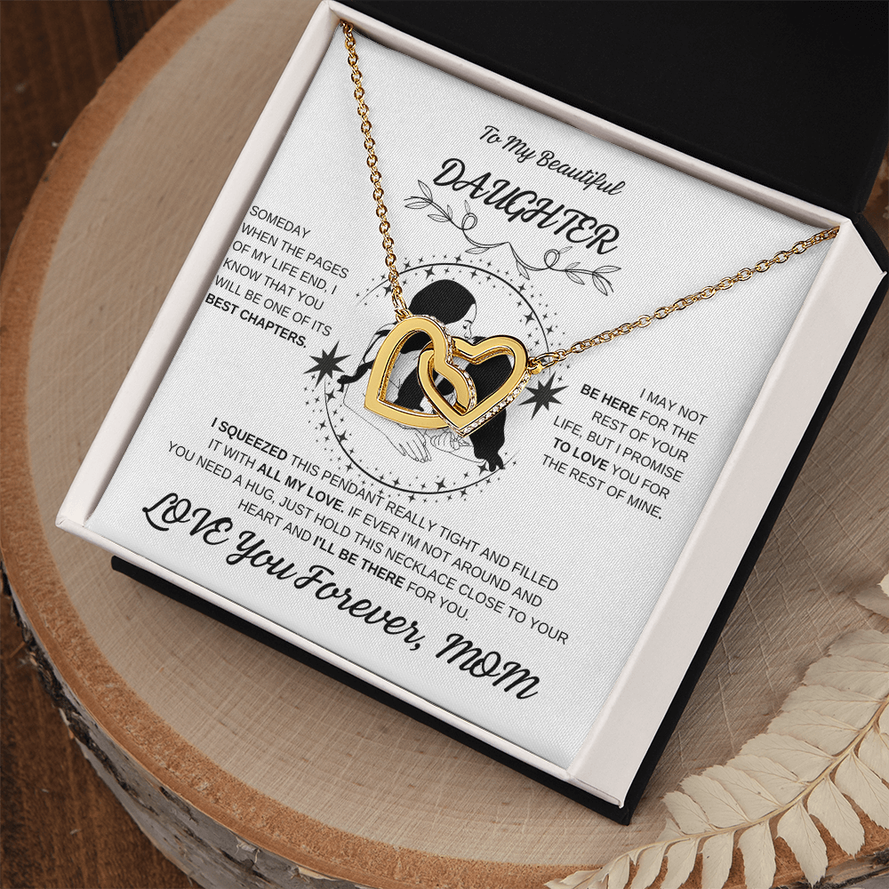 Daughter Interlocking Hearts Necklace