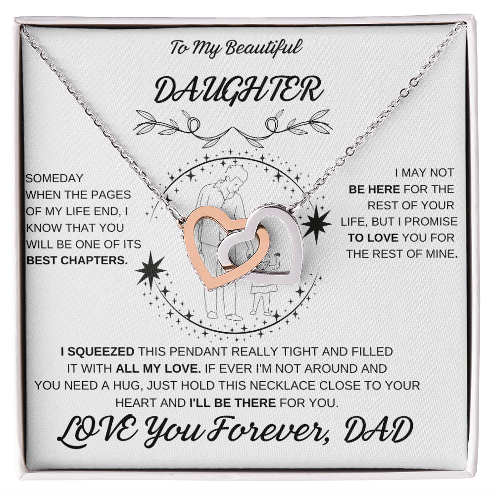 Daughter Interlocking Hearts Necklace