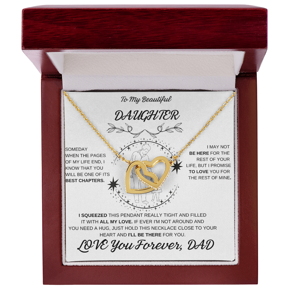 Daughter Interlocking Hearts Necklace