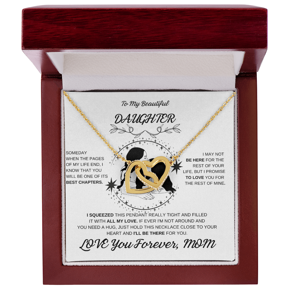 Daughter Interlocking Hearts Necklace