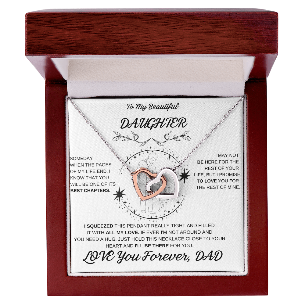 Daughter Interlocking Hearts Necklace