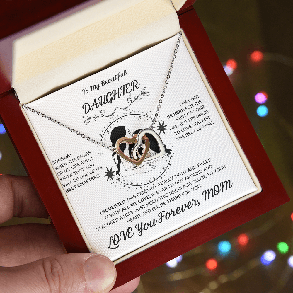 Daughter Interlocking Hearts Necklace